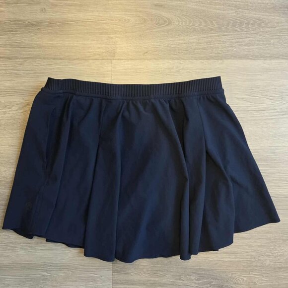 lululemon Narrow Waistband Tennis Skirt Navy Sz 10 - Picture 5 of 6